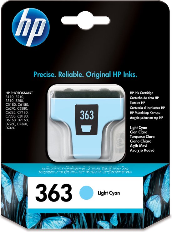 HP 363 - Inktcartridge / Licht Cyaan | bol.com