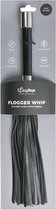 Flogger met metalen handvat - Zwart - BDSM - SM toys - BDSM - Zweepjes en Knevels