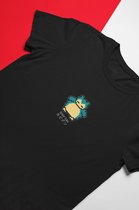 Snorlax Pixel Art Zwart T-Shirt - Kawaii Anime Merchandise - Pokemon - Unisex Maat S