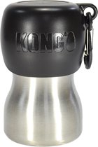 Kong h2o drinkfles rvs zwart - 280 ml - 1 stuks