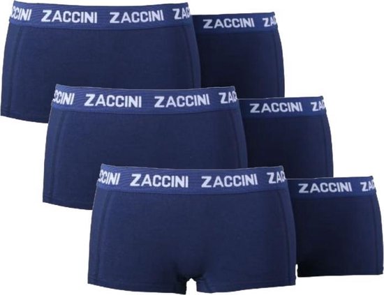 Zaccini 6-pack dames boxershorts navy | bol.com