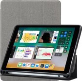 Doek Textuurpatroon Horizontale Flip Leather Case voor iPad Pro 10,5 inch, met drievoudige houder en pennen (grijs)