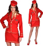 Stewardess pakje met baret.