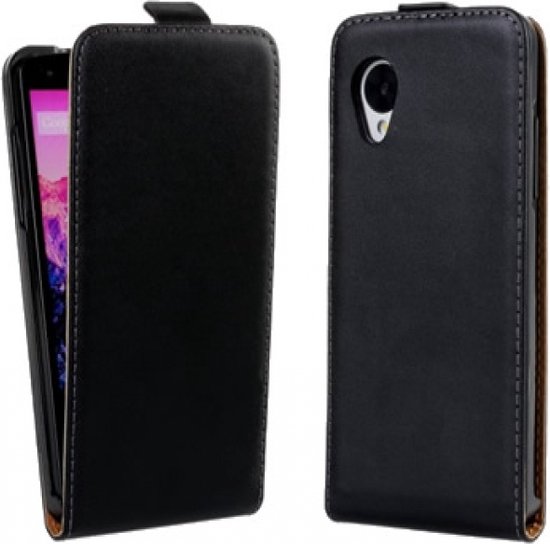 Premium Flip Case voor de Google Nexus 5 / LG Nexus 5, hoesje van echt leer  | bol.com