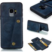 Leren beschermhoes voor Galaxy S9 (blauw)