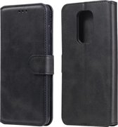 Voor Motorola Moto G9 Spelen Klassieke Kalfsstructuur PU + TPU Horizontale Flip Leren Case, met Houder & Kaartsleuven & Portemonnee (Zwart)