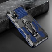 Voor Samsung Galaxy A51 Machine Armor Warrior schokbestendige pc + TPU beschermhoes (koningsblauw)