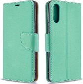 Voor Sony Xperia L4 Litchi Textuur Pure Kleur Horizontale Flip PU Lederen Case met Houder & Kaartsleuven & Portemonnee & Lanyard (Groen)