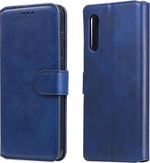 Voor LG Velvet 4G / Velvet 5G / G9 Klassieke Kalfsstructuur PU + TPU Horizontale Leren Flip Case, met Houder & Kaartsleuven & Portemonnee (Blauw)