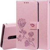 Rose reliëf horizontale Flip PU lederen tas met houder & kaartsleuven & portemonnee voor Geschikt voor Xiaomi Redmi K20 / K20 Pro (Rose Gold)