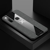 Voor Xiaomi Redmi Note 8 XINLI stiksels textuur schokbestendige TPU beschermhoes (grijs)