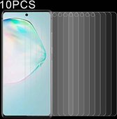 Voor Galaxy A91 10 PCS 0.26mm 9H Oppervlaktehardheid 2.5D Explosieveilig Gehard Glas Niet-volledige schermfilm