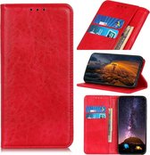 Voor Xiaomi Redmi Note 8 Magnetische Retro Crazy Horse Texture Horizontale Flip Leather Case met houder & kaartsleuven & portemonnee (rood)