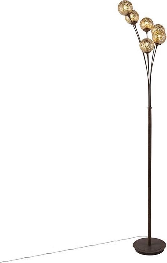 Chemie bibliotheek puree Paul Neuhaus kreta - Art Deco Vloerlamp | Staande Lamp - 6 lichts - H 1820  mm -... | bol.com