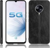 Voor Vivo S6 schokbestendig naaien Koe patroon Skin PC + PU + TPU Case (zwart)