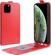 Crazy Horse verticale flip lederen beschermhoes voor iPhone 11 Pro (rood)