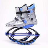 Springschoenen Lenteschoenen voor volwassen kinderen Fitness springschoenen, maat: L (grijsblauw)