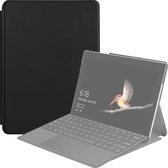 Microsoft Surface Go 2 Hoes - Mobigear - Folio 4 Serie - Kunstlederen Bookcase - Zwart - Hoes Geschikt Voor Microsoft Surface Go 2