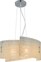 LED Hanglamp - Hangverlichting - Iona Sonu - E27 Fitting - 3-lichts - Rond - Mat Wit - Aluminium