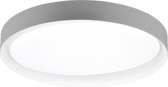 LED Plafondlamp - Plafondverlichting - Iona Zati - 24W - Aanpasbare Kleur - Rond - Mat Grijs - Kunststof