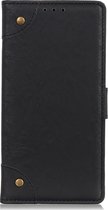 Samsung Galaxy A90 Hoesje - Mobigear - Ranch Serie - Kunstlederen Bookcase - Zwart - Hoesje Geschikt Voor Samsung Galaxy A90