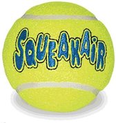 Kong squeakair tennisbal geel met piep - large 8 cm - 1 stuks