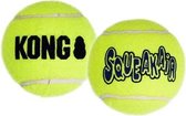 Kong squeakair tennisbal geel met piep - 6,5x6,5x6,5 cm 6 st - 1 stuks