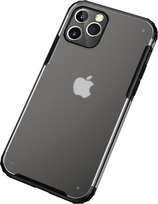 Clear Hybrid Case geschikt voor iPhone 12 | geschikt voor iPhone 12 Pro | Clear back geschikt voor iPhone hoesje met Frosted Clear Achterkant en TPU | geschikt voor Apple iPhone 12 / 12 Pro 6.1 inch case | Backcover hoes