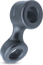 Cockring En Ballstretcher - Grijs - Toys voor heren - Penisring - Grijs - Discreet verpakt en bezorgd