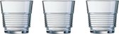 24x Stuks stapelbare drinkglazen/waterglazen transparant 200 ml - Glazen - Drinkglas/waterglas/sapglas