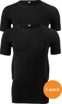 Alan Red stretch T-shirt Ottawa (2-pack) - O-hals - zwart -  Maat XL