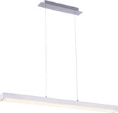 LED Hanglamp WiZ - Smart LED - Hangverlichting - Torna Lavar - 20W - Aanpasbare Kleur - RGBW - Rechthoek - Mat Nikkel - Aluminium