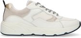 Sacha - Dames - Off white leren sneakers met details - Maat 39