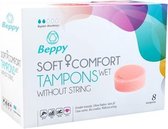 Beppy Soft + Comfort Tampons WET - 8 stuks - Drogisterij - Verzorging - Beige - Discreet verpakt en bezorgd