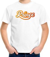 Prince Koningsdag t-shirt - wit - kinderen -  Koningsdag shirt / kleding / outfit 110/116