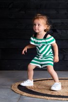 B.Nosy baby meisjes jumpsuit Cheer Golf Green Stripe