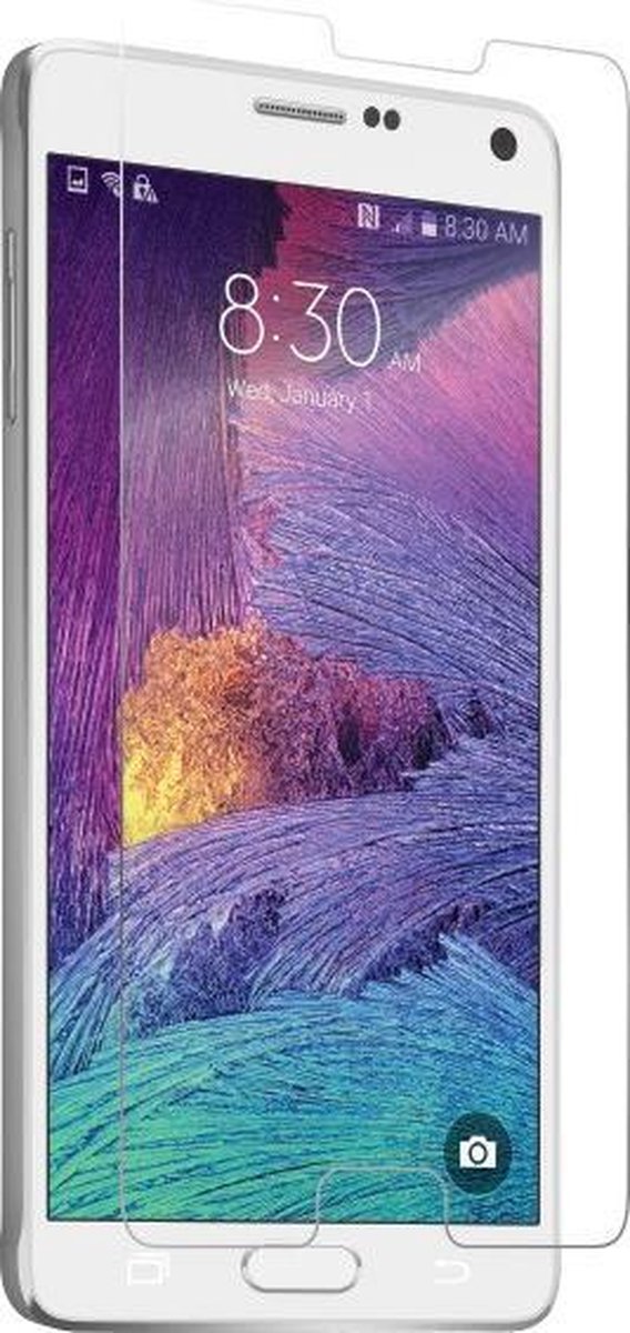 Screenprotector glas Transparant Samsung Galaxy Note 4 0.33mm 2.5D 9H+ Voorkant