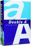 Pak Double A Premium A3 papier. Blauw en lichtblauw met grote witte 'A' en 'Double A' logo.