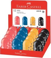 Puntenslijper Faber-Castell assorti display 12 stuks