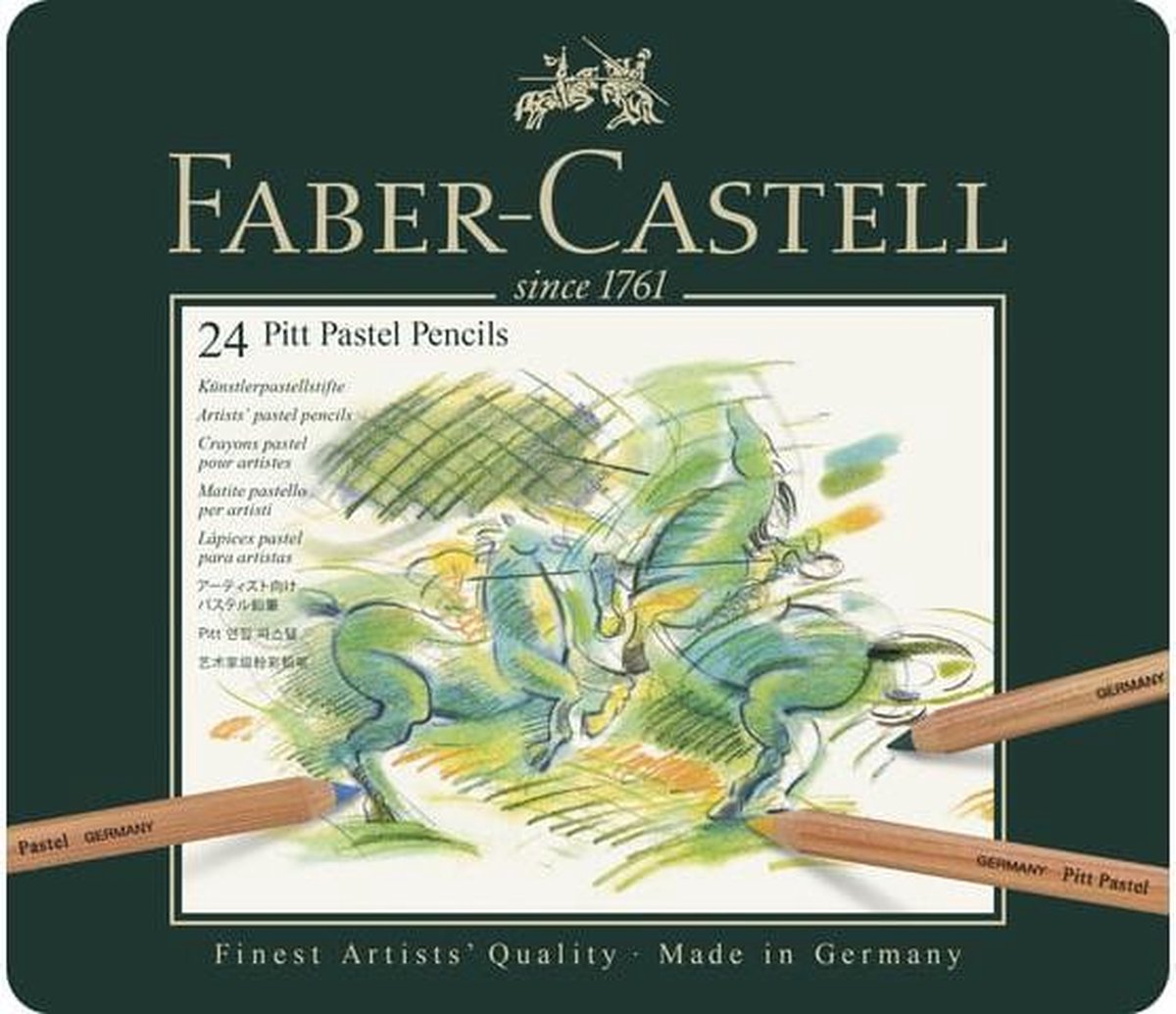 Faber-Castell pastelpotloden - blik 24 stuks -FC-112124 — cadeau in Hobby - foto 8