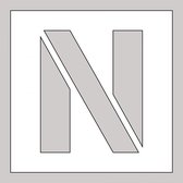 Spuitsjabloon letter N - dibond 200 x 200 mm