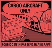 Cargo aircraft only sticker 180 x 170 mm
