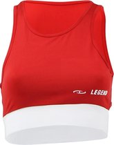 Legend Dames Sport-BH  rood - witte streep Maat: L