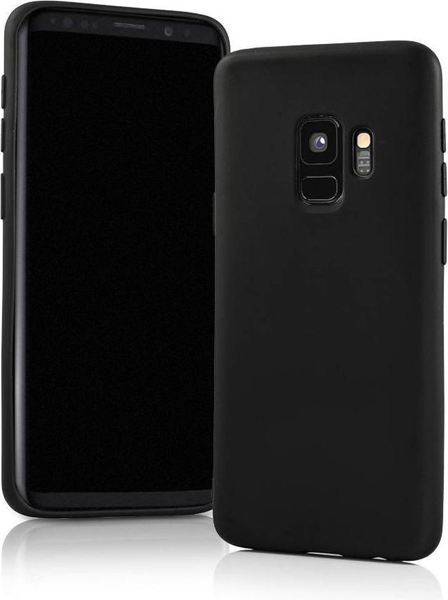 Mat Zwart Siliconen TPU Hoesje Samsung Galaxy S9 Plus