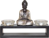Waxinelichthouders glas Japanse decoratie Boeddha – 2 waxine lichthouders | GerichteKeuze