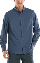 Coolibar - UV Overhemd voor heren - Aricia Sun Shirt - Navy - maat L