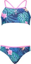 Snapper Rock - Sports Bikini voor meisjes - Rain Forest - Blauw - maat 104-110cm