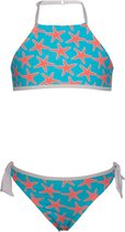 Snapper Rock UV werende Bikini Kinderen Zeester - Blauw - Maat 86-92