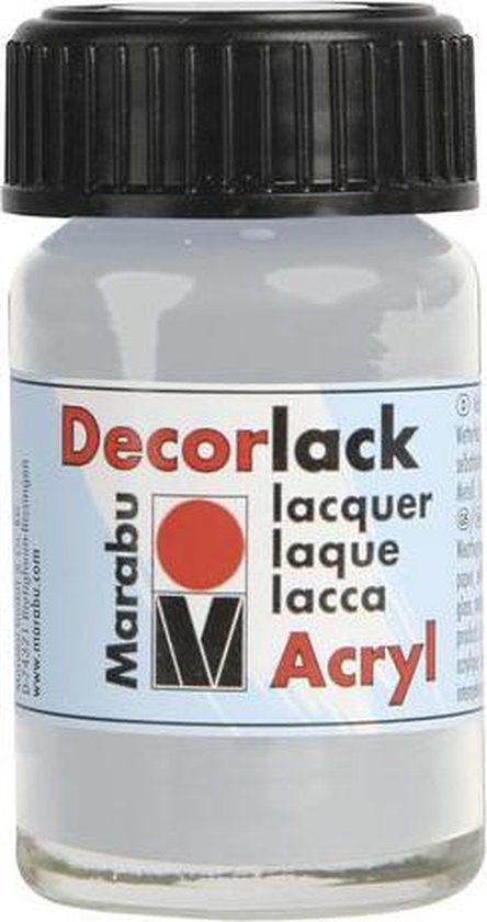 Decorlack-acryl 15 ml - Zilver metallic