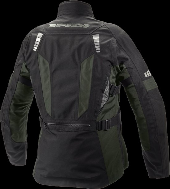 Blouson moto Spidi Outlander H2Out vert foncé textile noir L